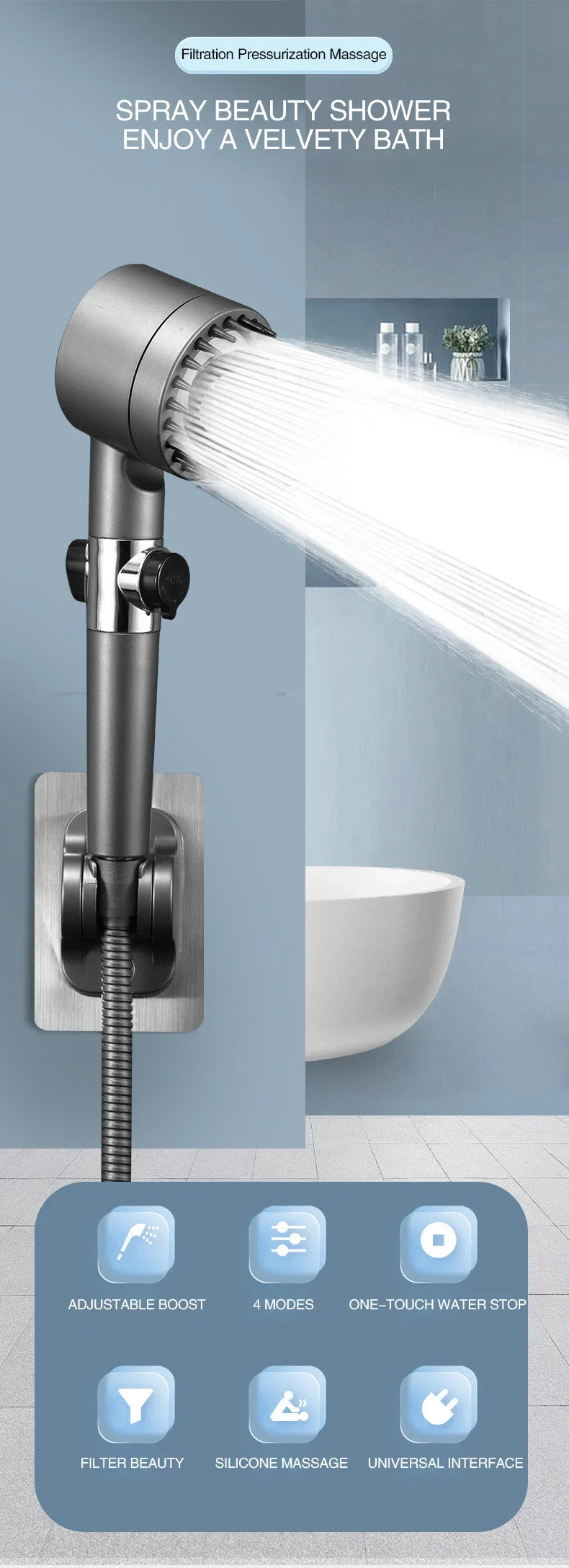 Multifunctional Massage Shower