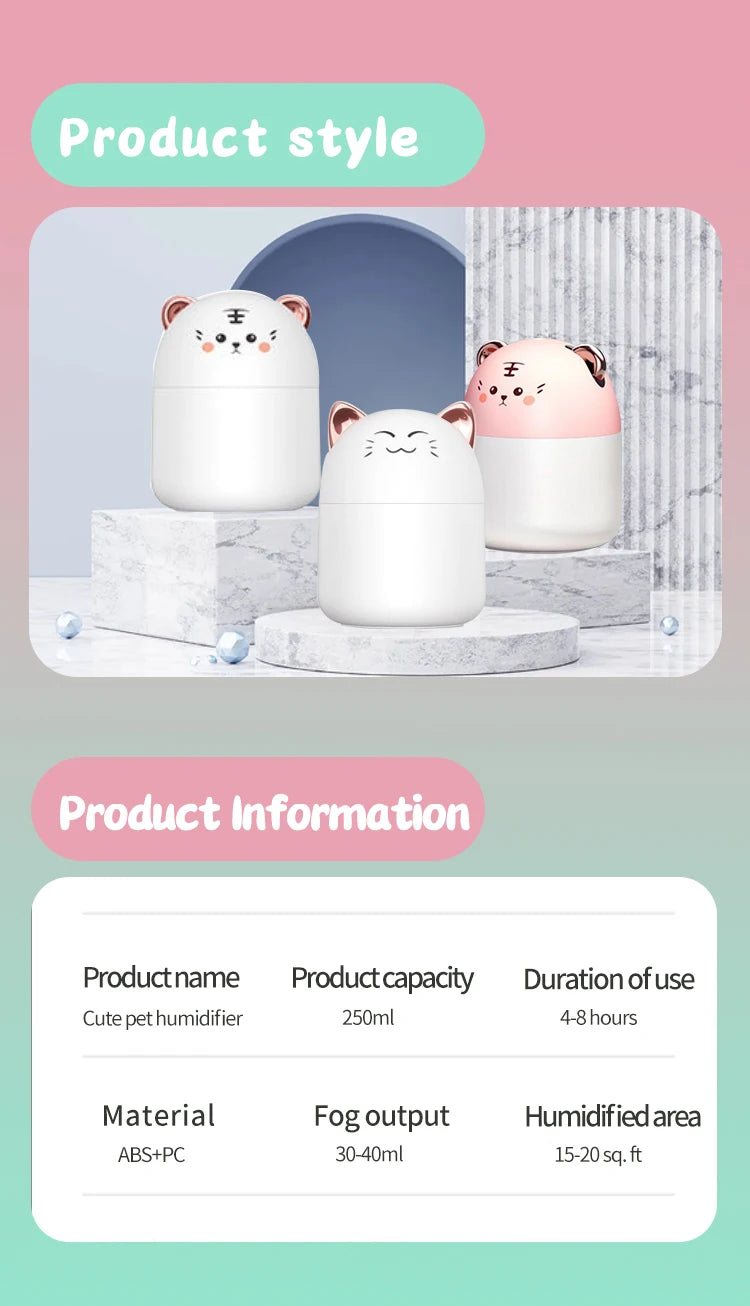 Cute Mini Pet Humidifier